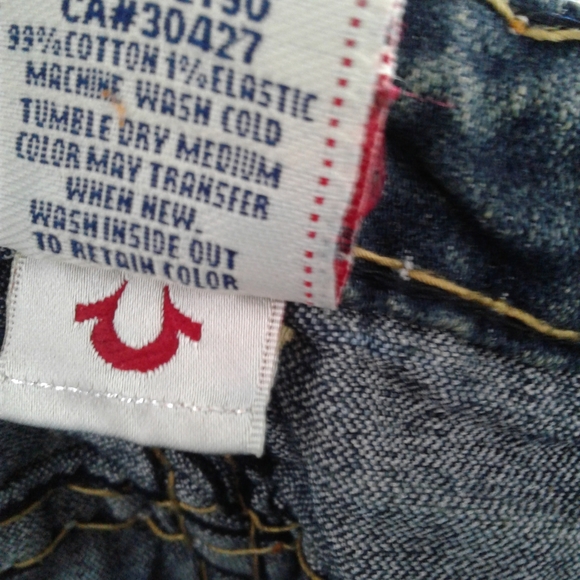 True Religion Billy Super T Jeans sz 31 Made In USA style#24-5030MBT2 27 inseam - Picture 7 of 7